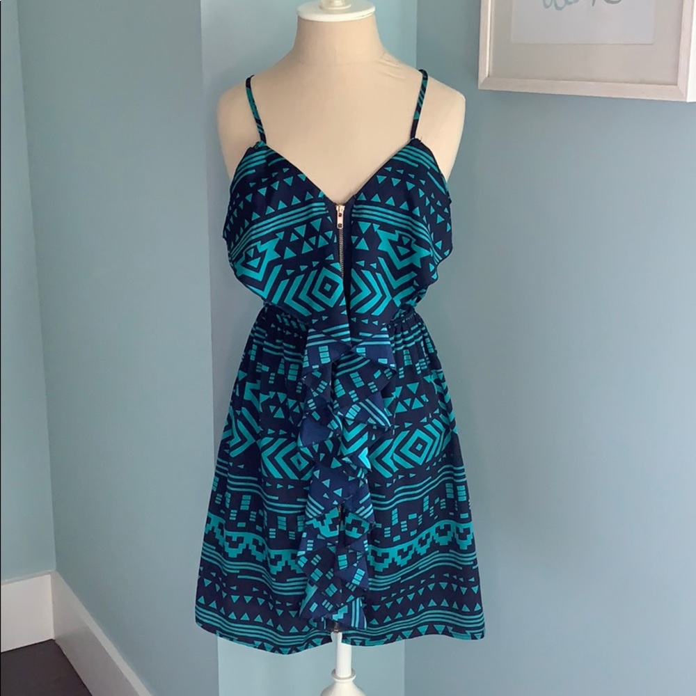 Tribal zip-up dress